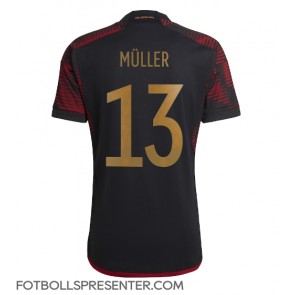 Tyskland Thomas Muller #13 Borta Matchtröja VM 2022 Kortärmad
